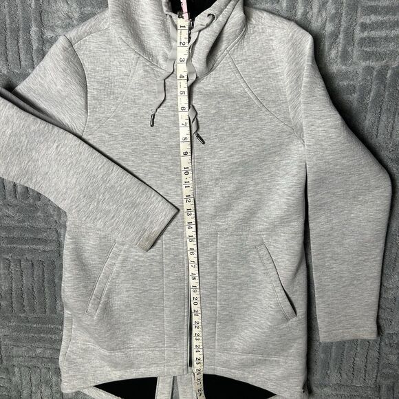 Betsey Johnson Performance Gray Full Zip Hoodie Sweatshirt Women’s Size Small - Picture 6 of 6